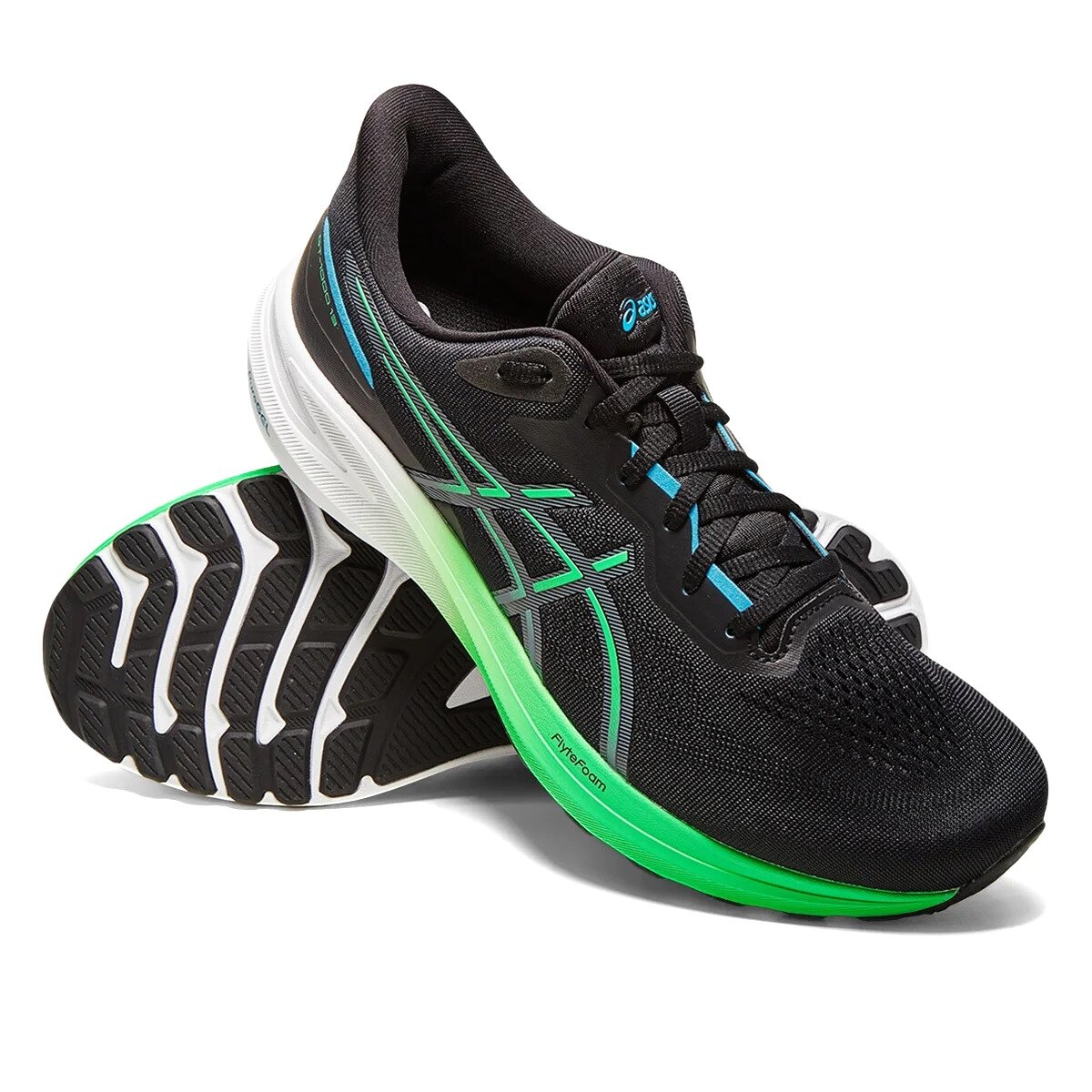 Tênis Asics GT-1000 13 Masculino - Preto e Verde Preto/Verde 3