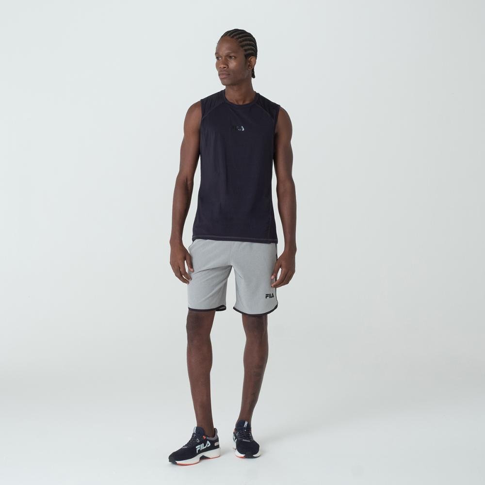 Camiseta Sem Manga Fila Performa Eco Masculina Preto 2