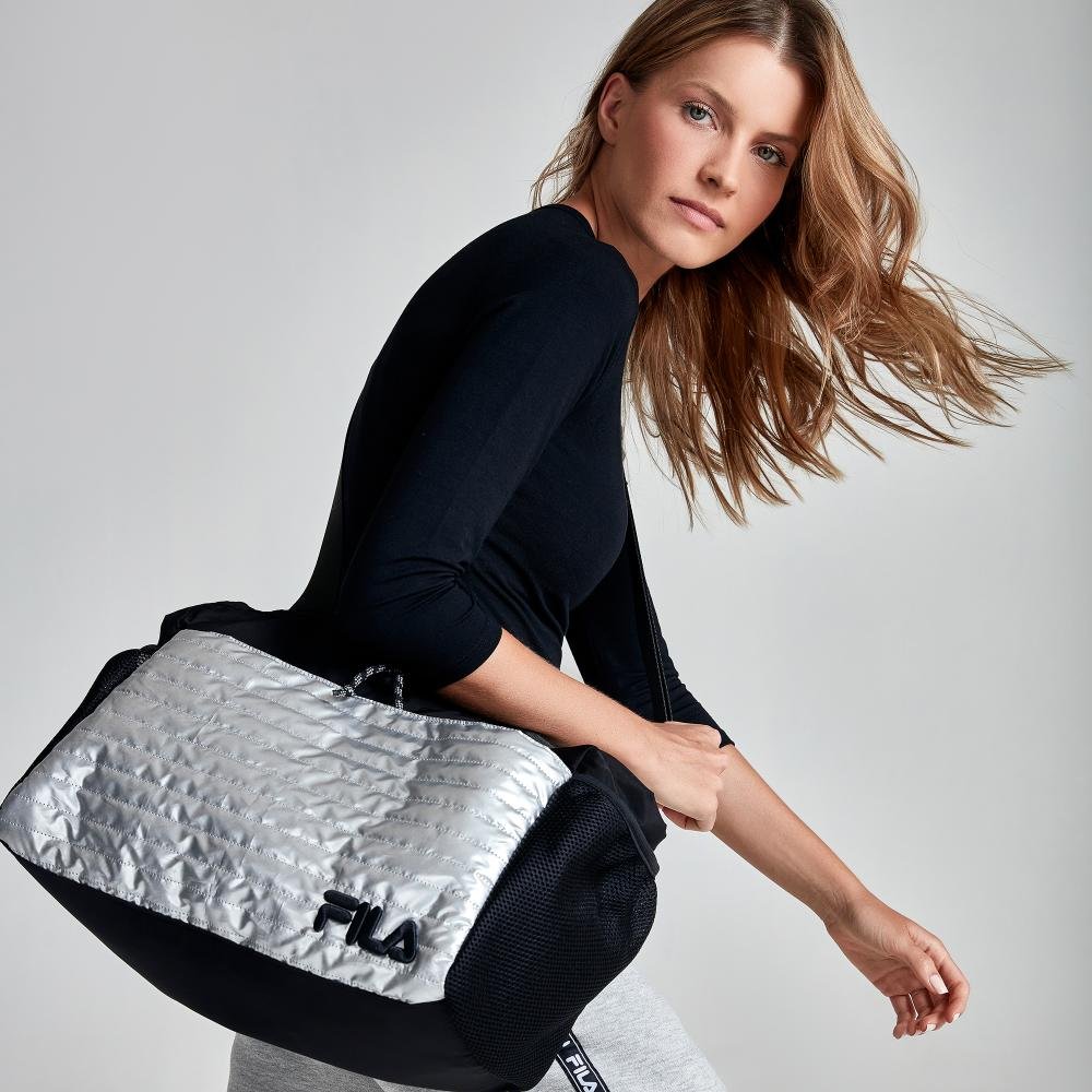 Bolsa Fila Fused Unisex Preto/Branco