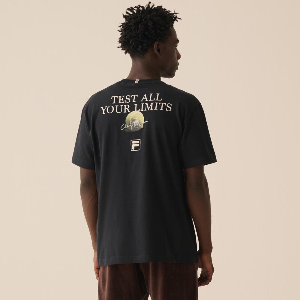 Camiseta Fila Comfort Graphic Sport Club Masculina Preto 2