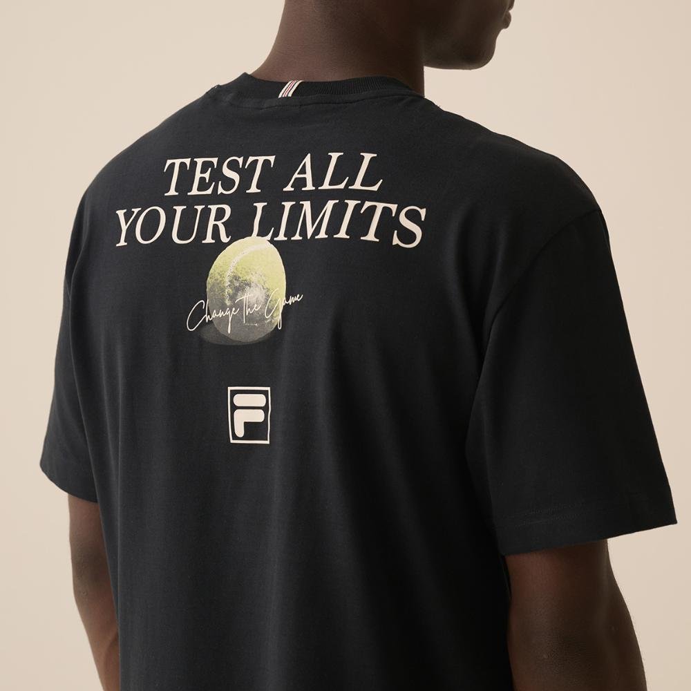 Camiseta Fila Comfort Graphic Sport Club Masculina Preto 5