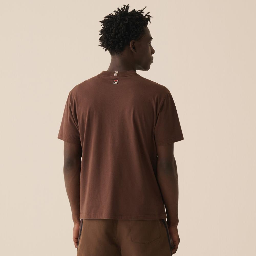 Camiseta Fila Comfort Sport Club Masculina Marrom 2