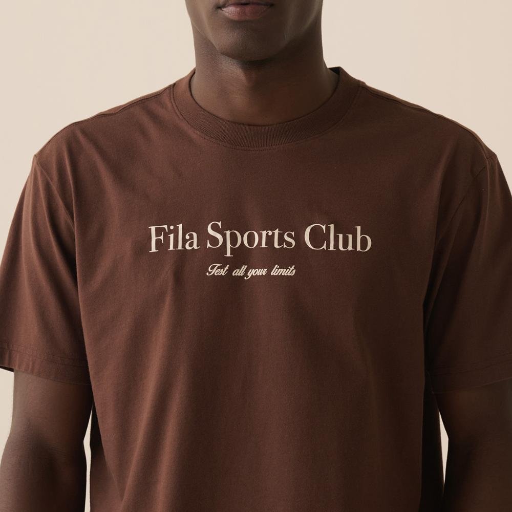 Camiseta Fila Comfort Sport Club Masculina Marrom 4