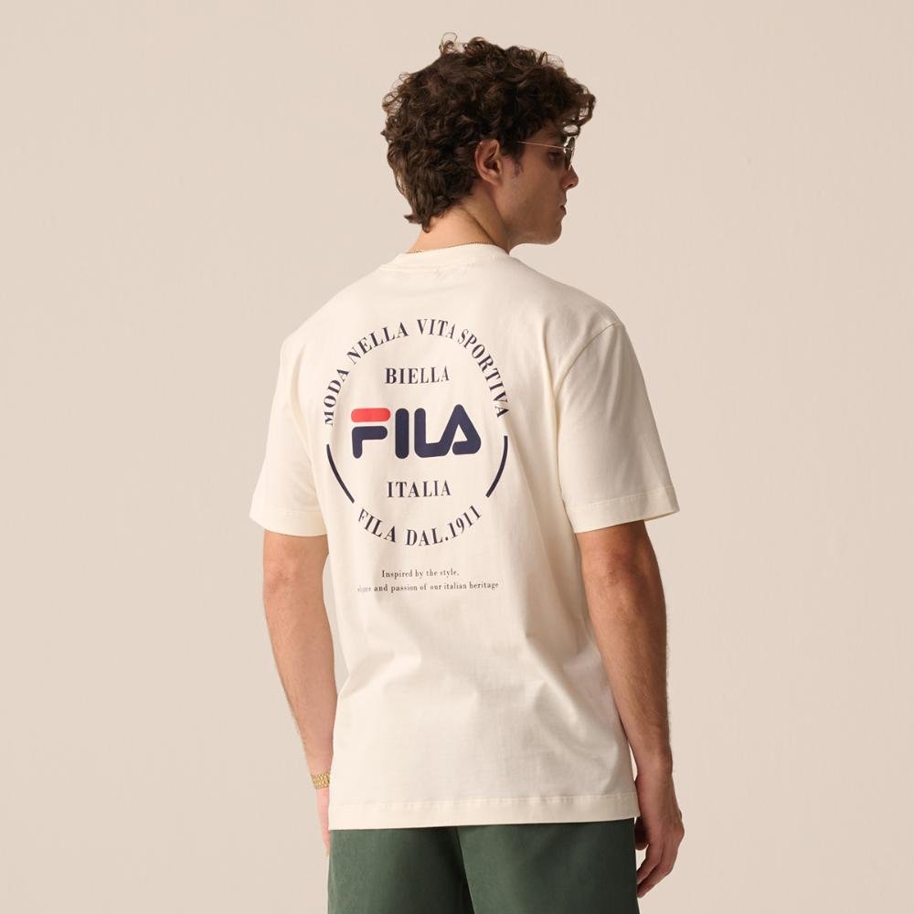 Camiseta Fila Comfort Biella 1911 Masculina Branco 2