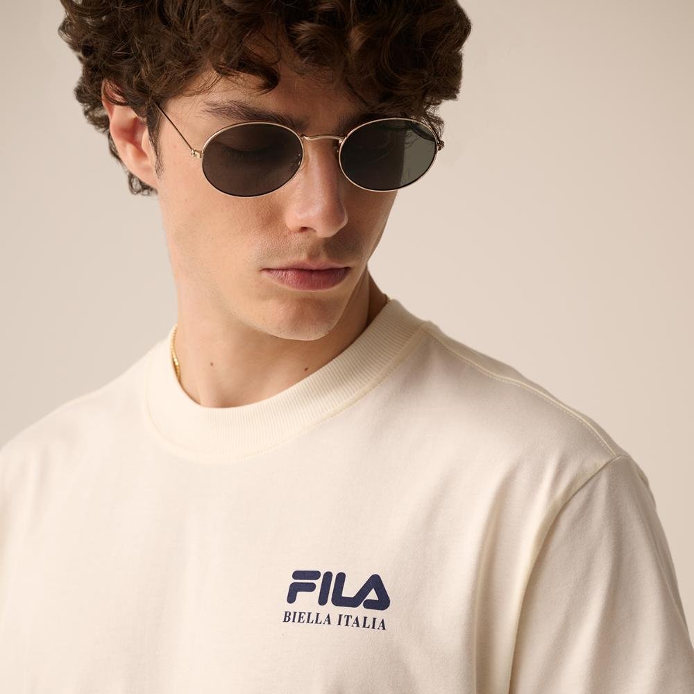Camiseta Fila Comfort Biella 1911 Masculina Branco 4