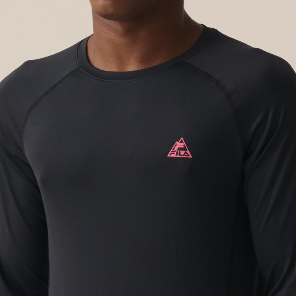 Camiseta Manga Longa Fila Outdoor Wod Masculina Preto 5