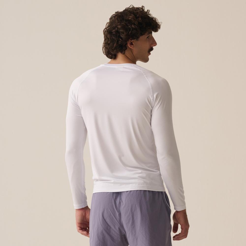 Camiseta Manga Longa Fila Outdoor Wod Masculina Branco 2