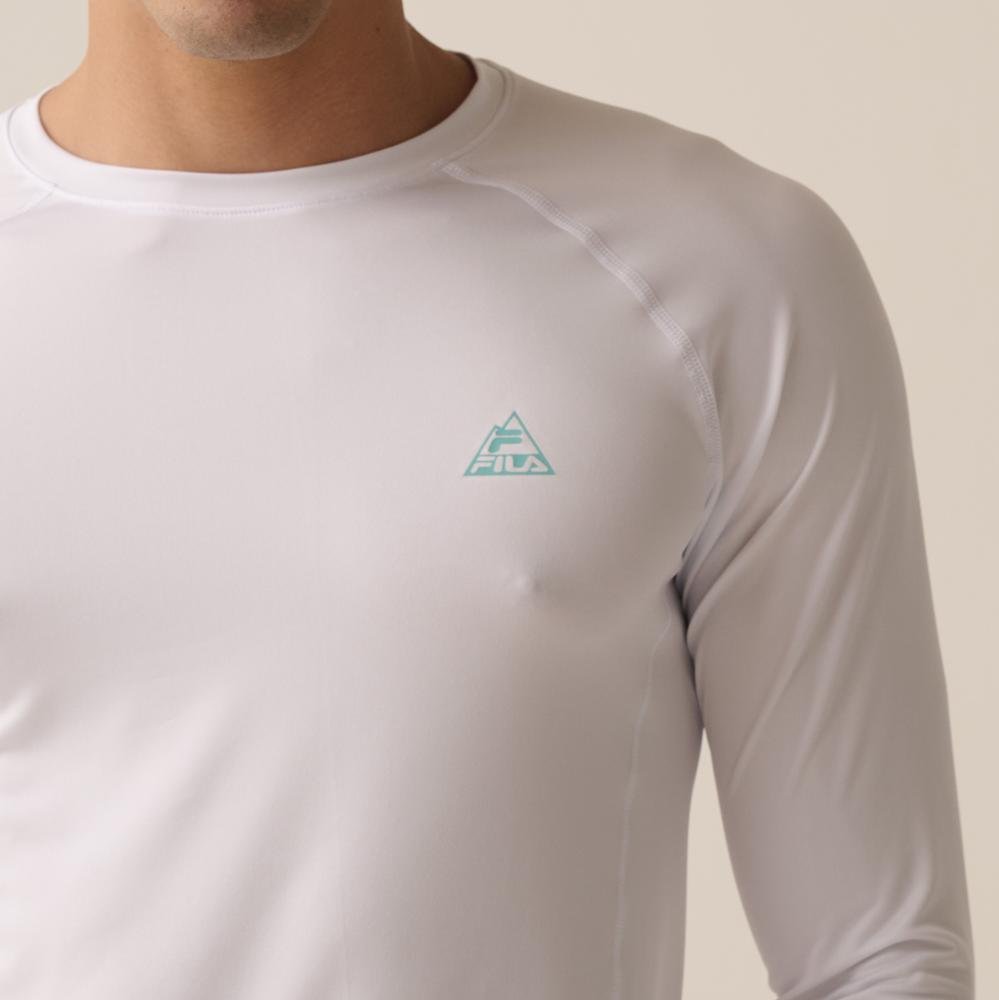 Camiseta Manga Longa Fila Outdoor Wod Masculina Branco 5