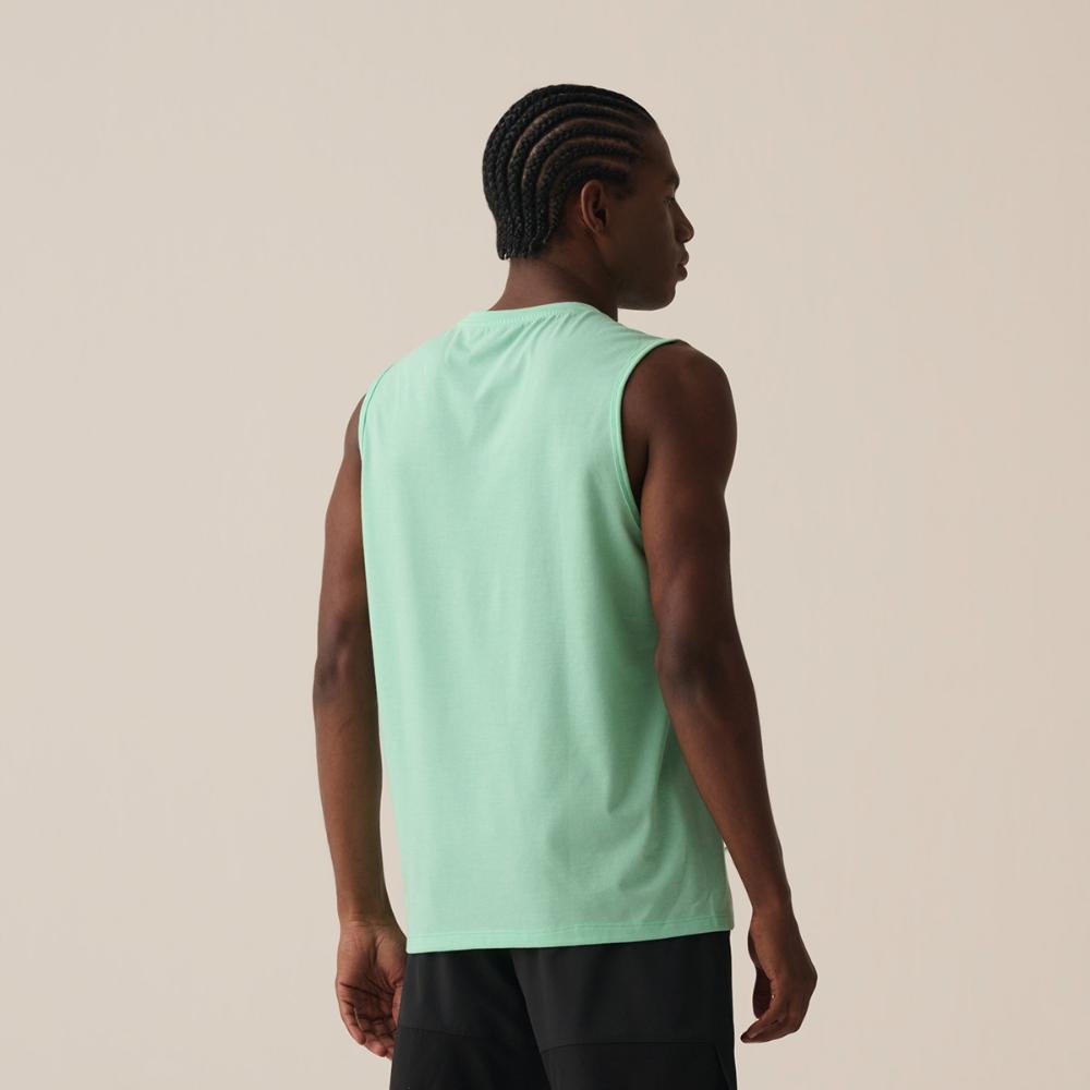 Camiseta Sem Manga Fila Essential Floating Masculina Verde 2