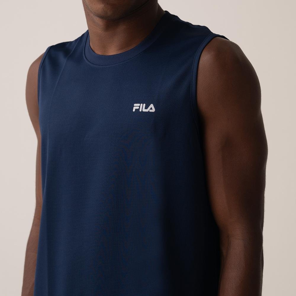 Camiseta Sem Manga Fila Myler Masculina Azul 4
