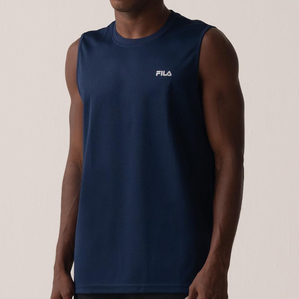 Camiseta Sem Manga Fila Myler Masculina Azul 5