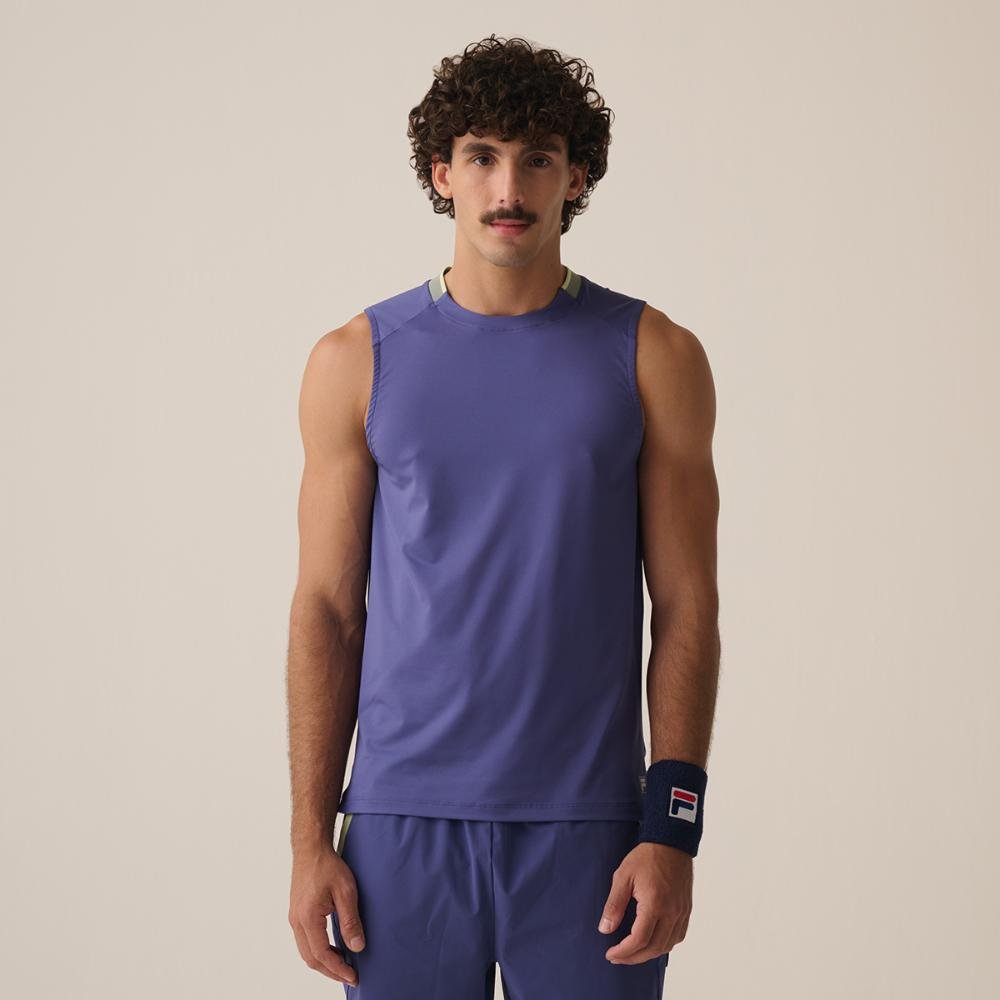 Camiseta Sem Manga Fila Match Ao Masculina