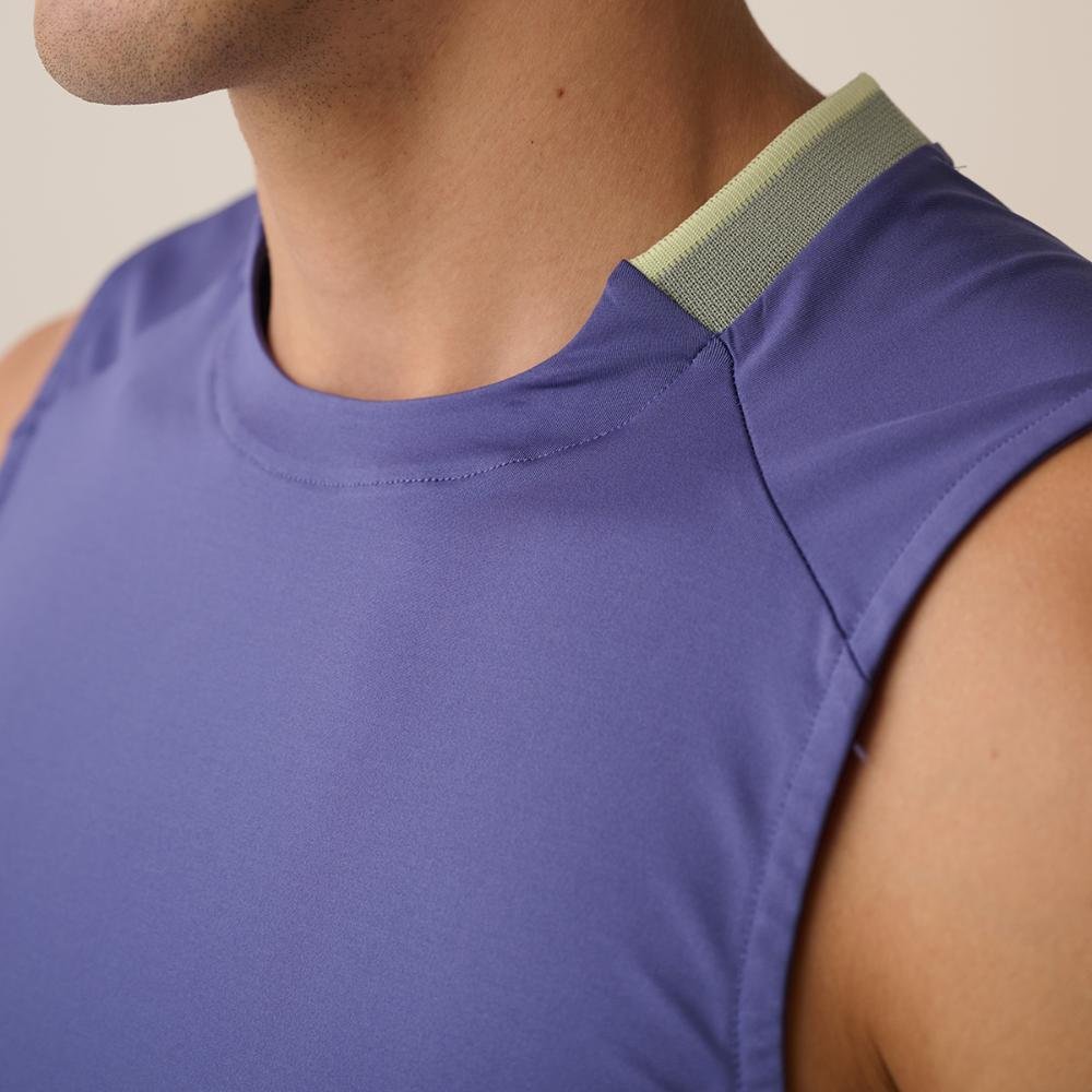 Camiseta Sem Manga Fila Match Ao Masculina Roxo 2