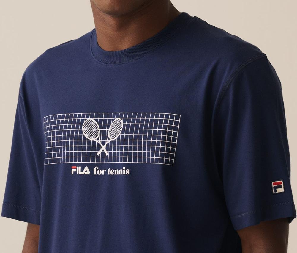 Camiseta Fila For Tennis Comfort Masculina Azul 4