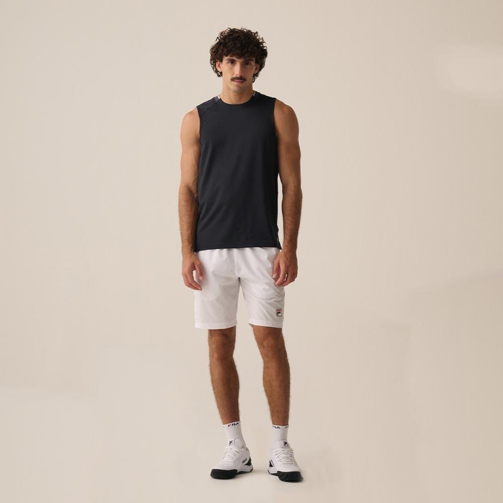 Camiseta Sem Manga Fila Match Ao Masculina Preto 3