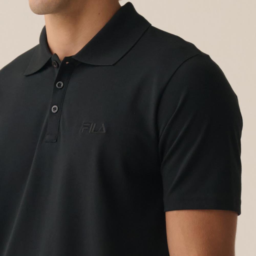 Pólo Fila Basic Masculina Preto 5