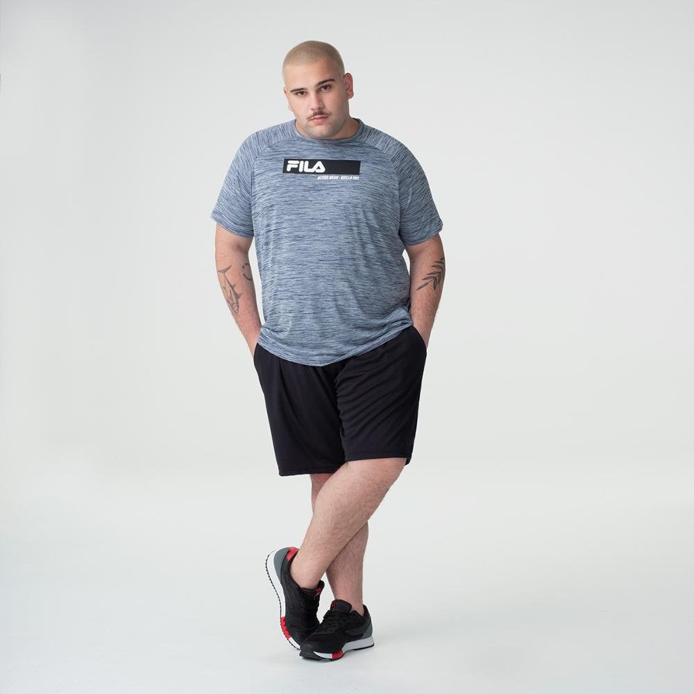 Camiseta Fila Sport Melange Plus Masculina Cinza 3