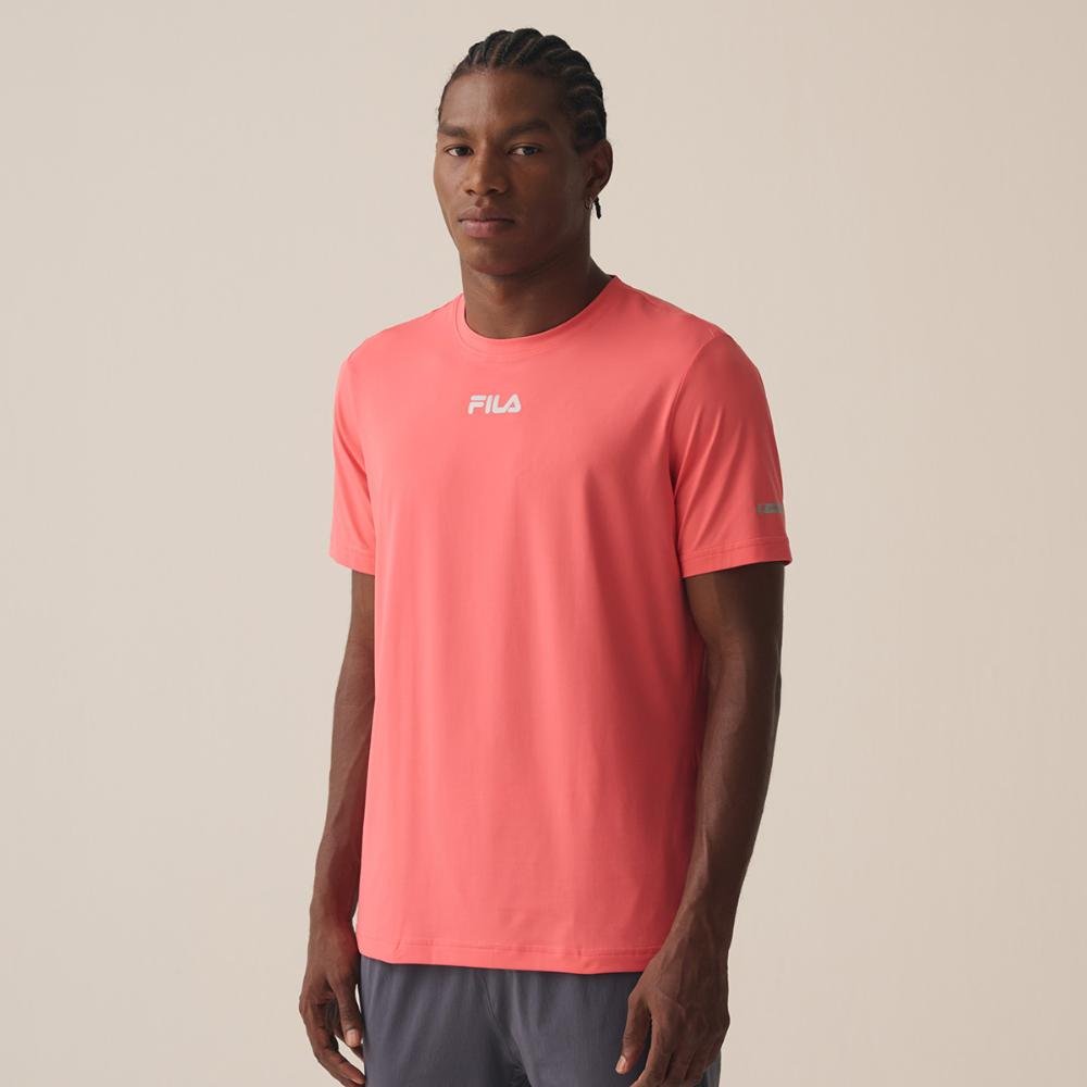 Camiseta Fila Sun Protect Breezy Masculina Laranja 4