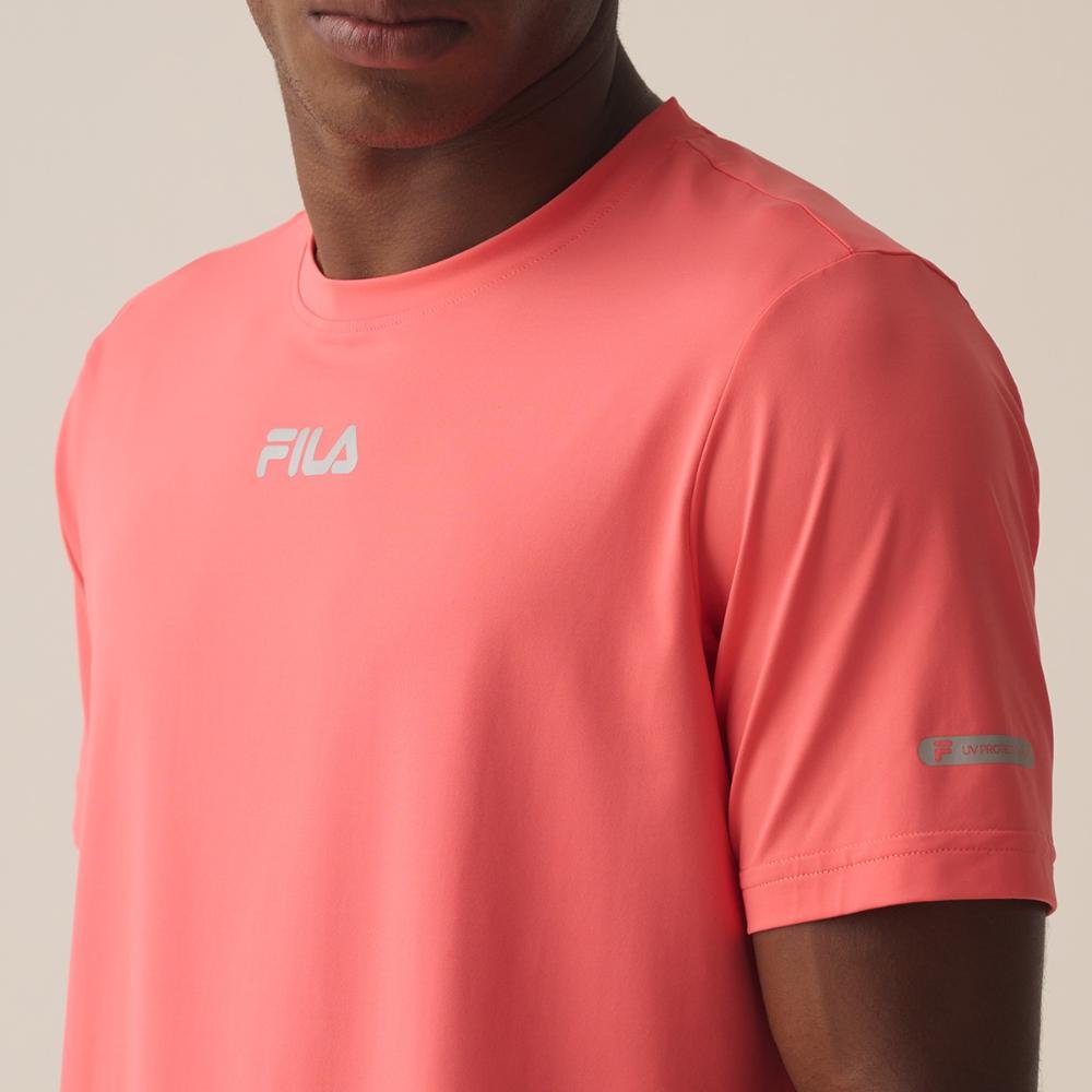 Camiseta Fila Sun Protect Breezy Masculina Laranja 5