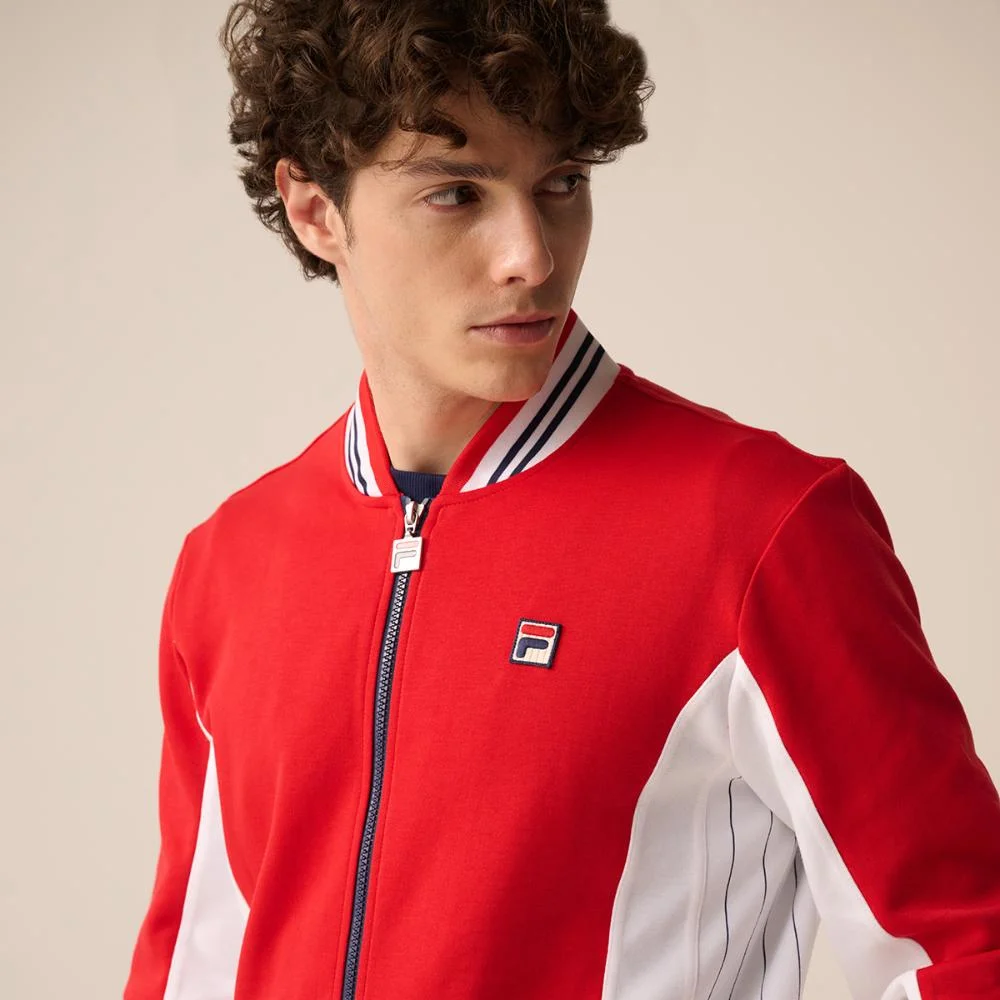 Jaqueta Fila Settanta Masculina Vermelho/Branco 5
