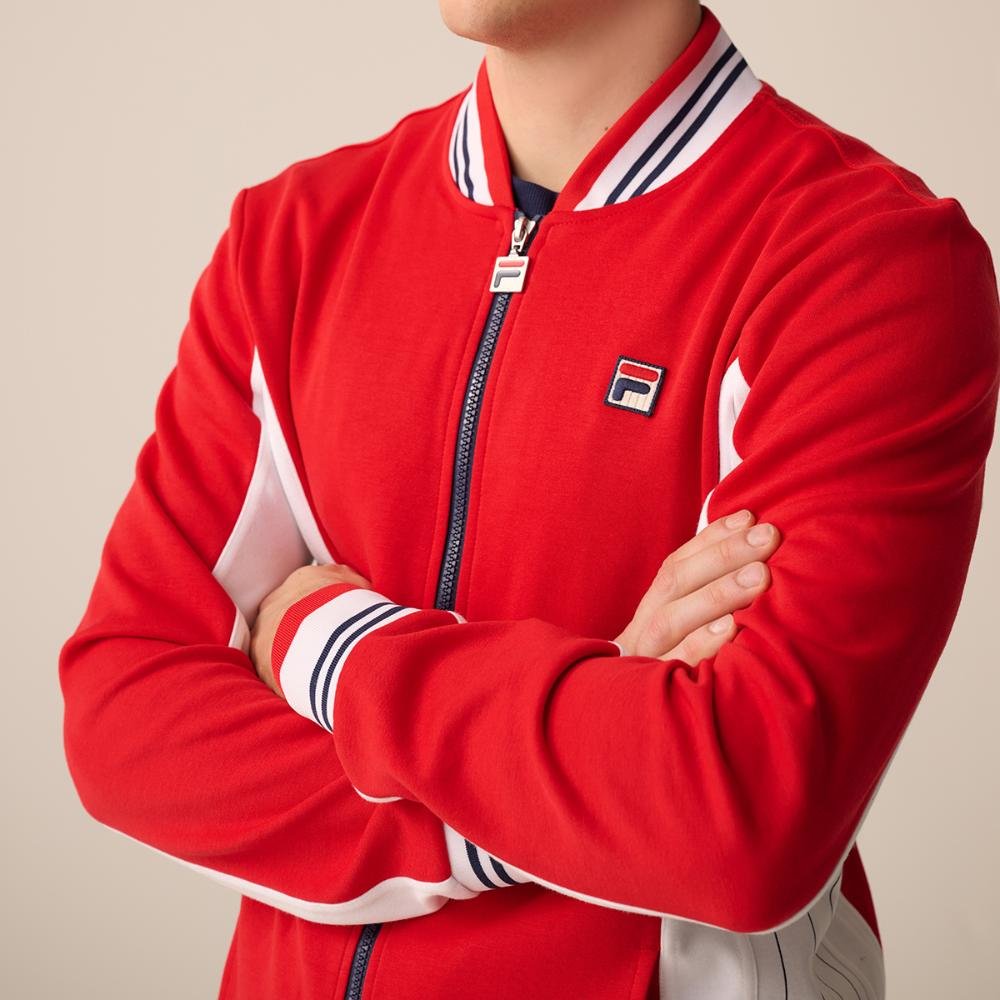 Jaqueta Fila Settanta Masculina Vermelho/Branco 4