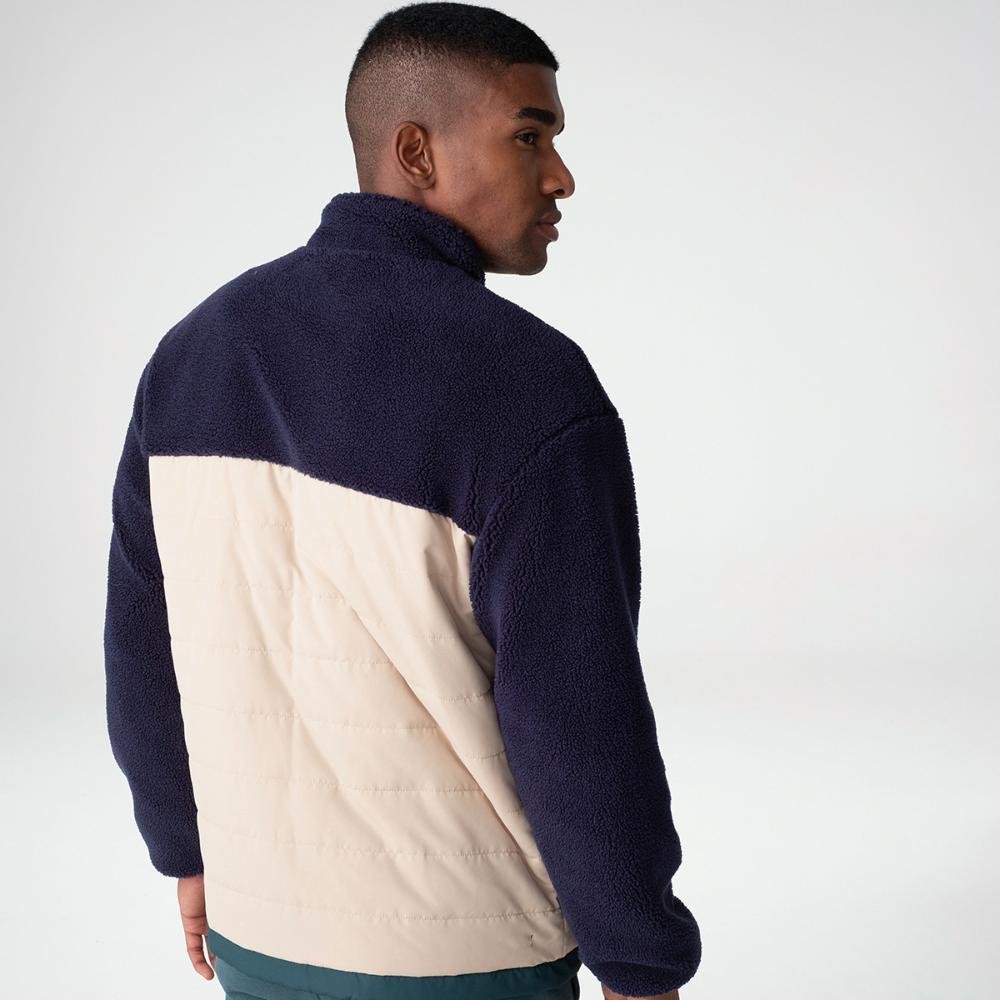 Jaqueta Fila Outer Mix Masculina Bege/Azul 2