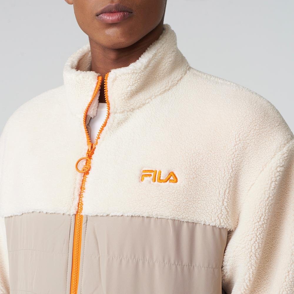 Jaqueta Fila Outer Mix Masculina Bege/Laranja 5