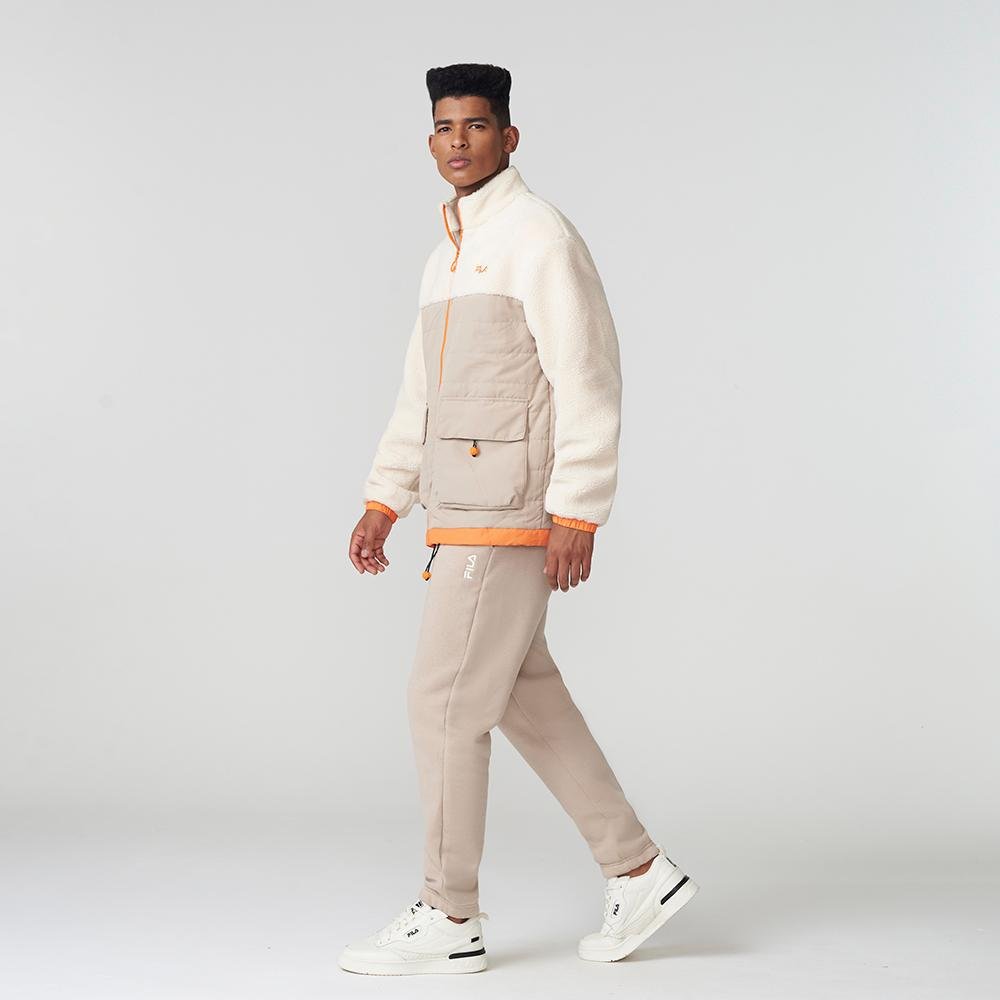 Jaqueta Fila Outer Mix Masculina Bege/Laranja 6