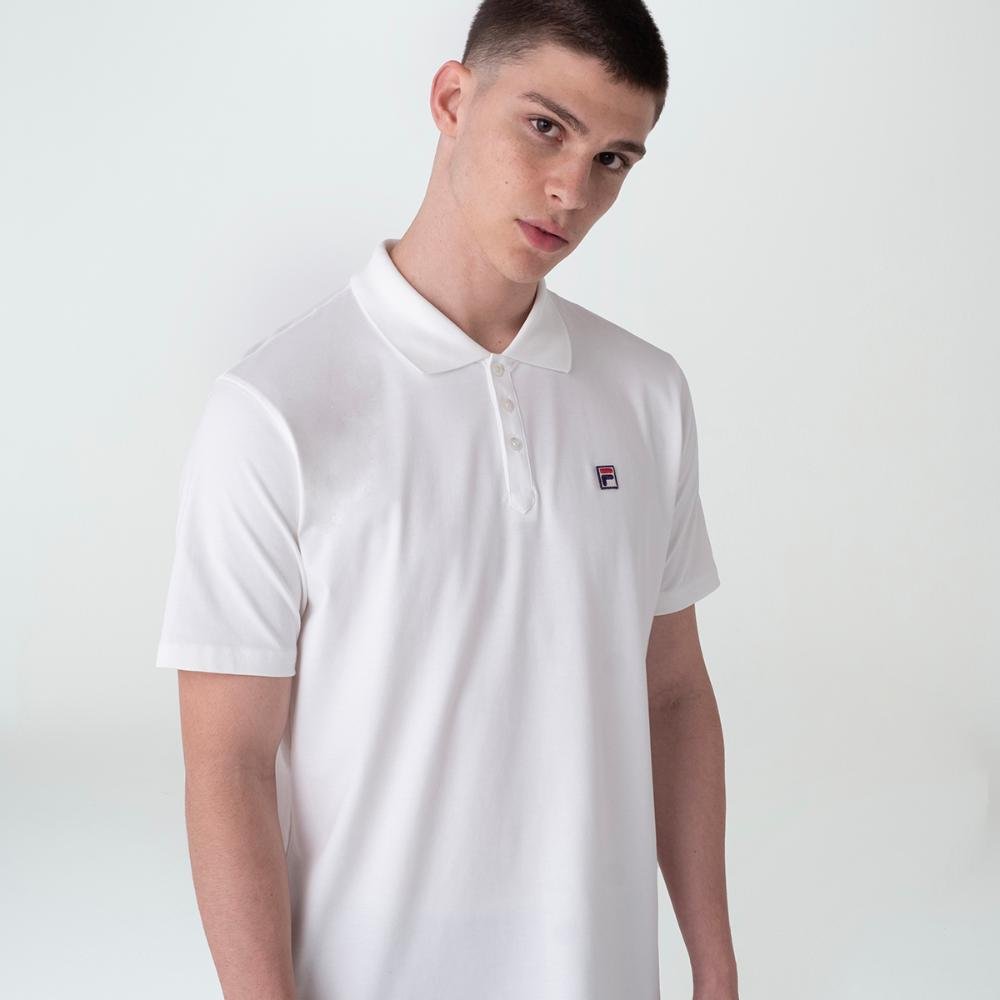 Pólo Fila F-Box Pima Masculina Branco 5