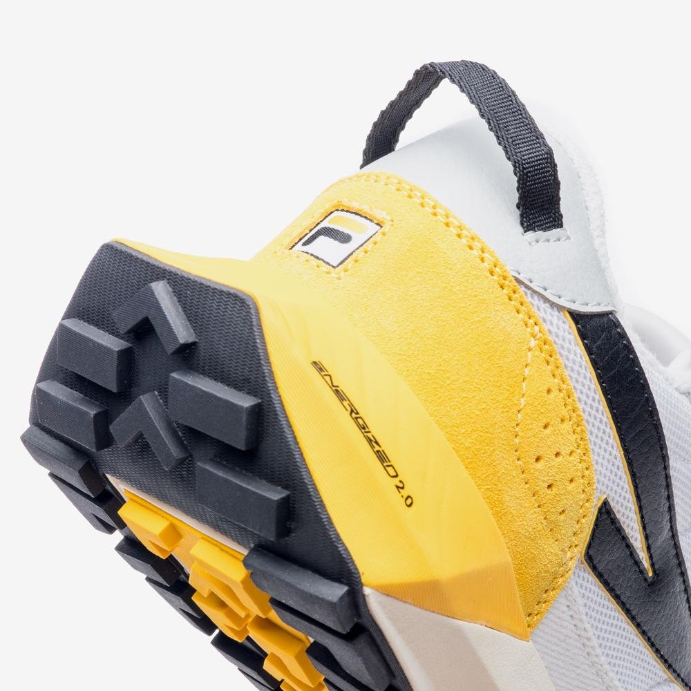 Tênis Fila Racer Energized Masculino Branco/Preto/Amarelo 7