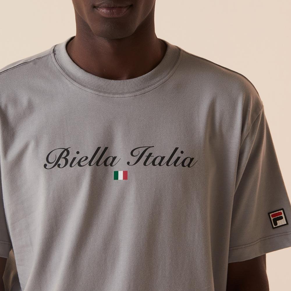 Camiseta Fila Comfort Biella Italia Masculina Cinza 4