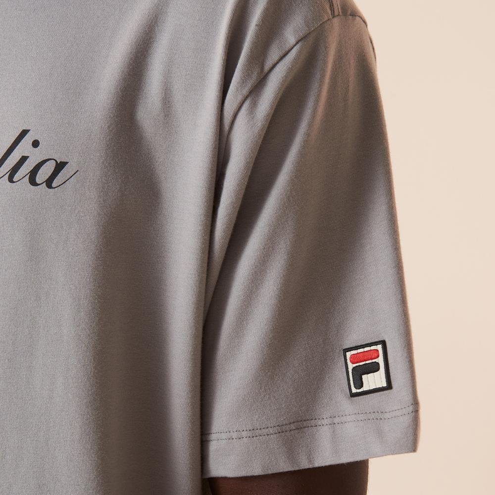 Camiseta Fila Comfort Biella Italia Masculina Cinza 5