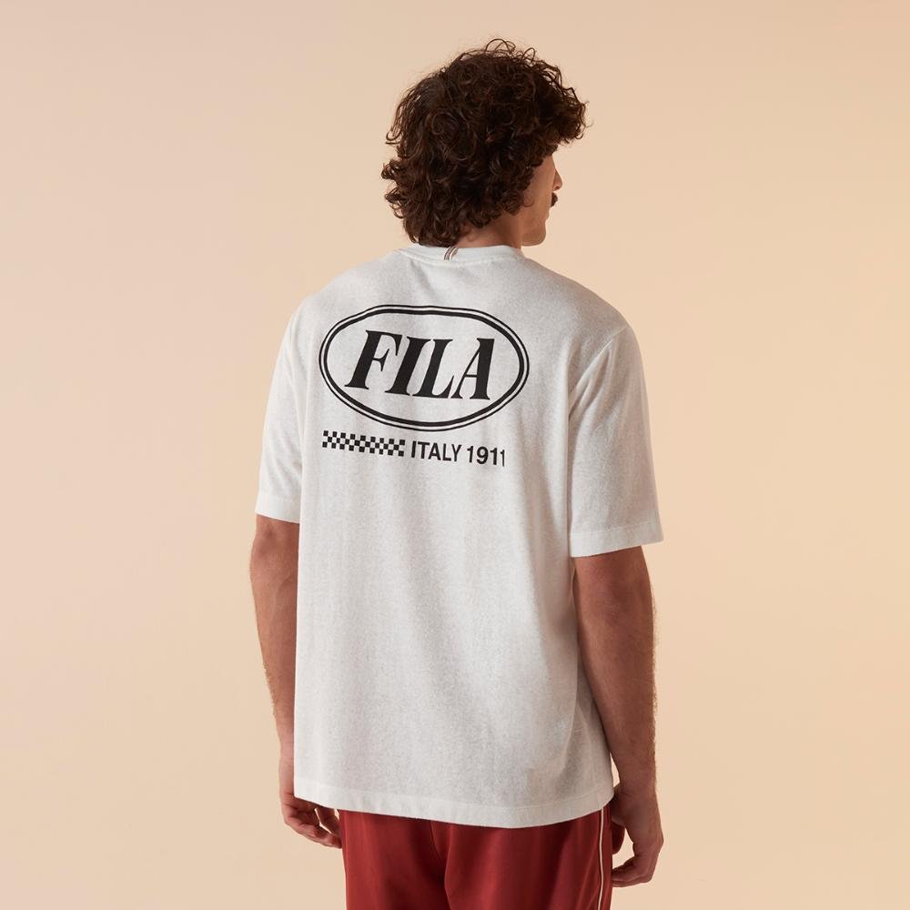 Camiseta Fila Comfort Italy Gt Masculina Branco 2