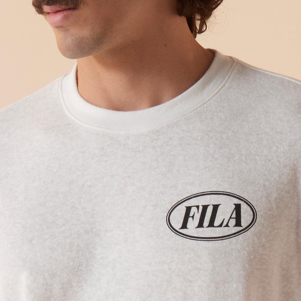 Camiseta Fila Comfort Italy Gt Masculina Branco 5