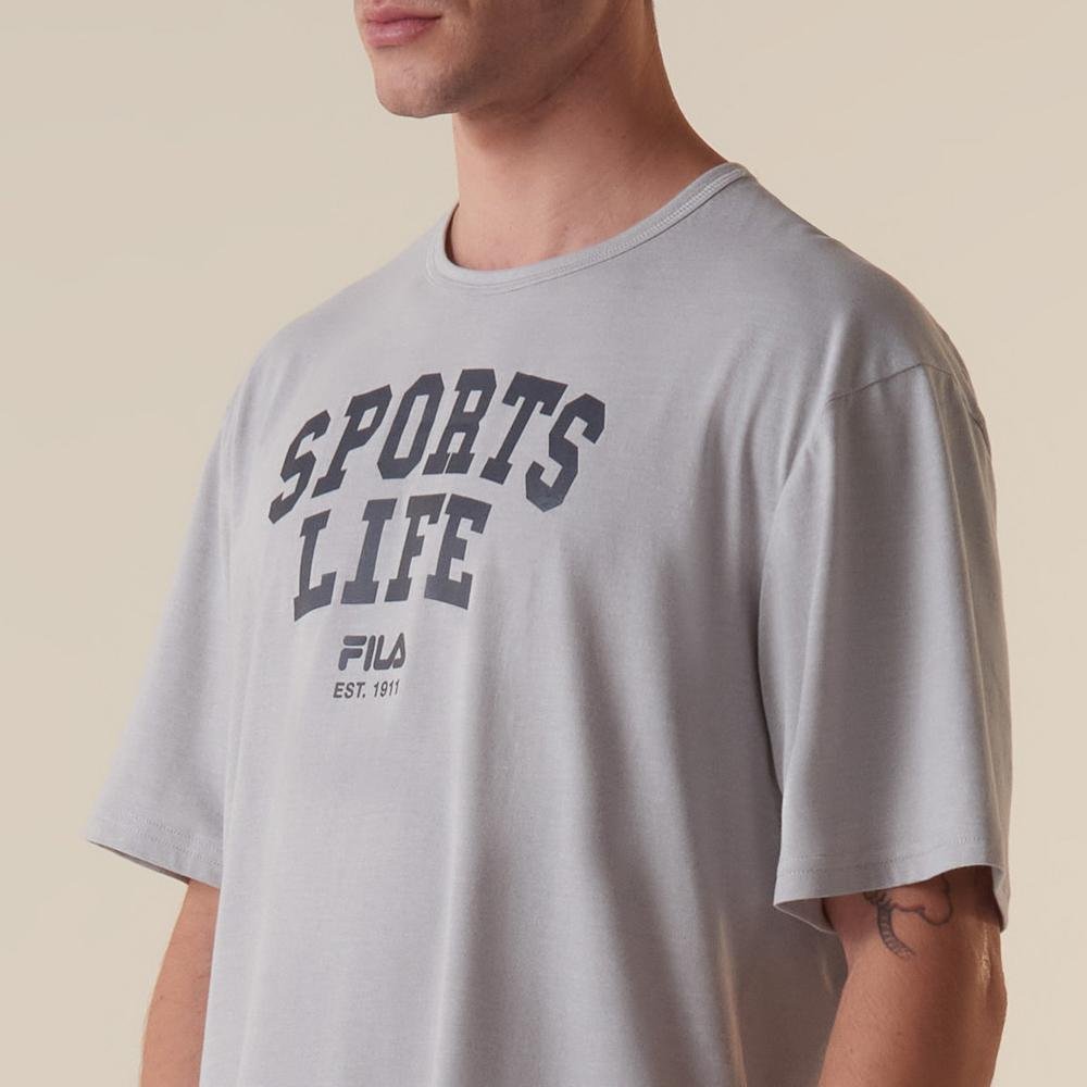 Camiseta Fila Comfort Smart Cotton Masculina Cinza 4