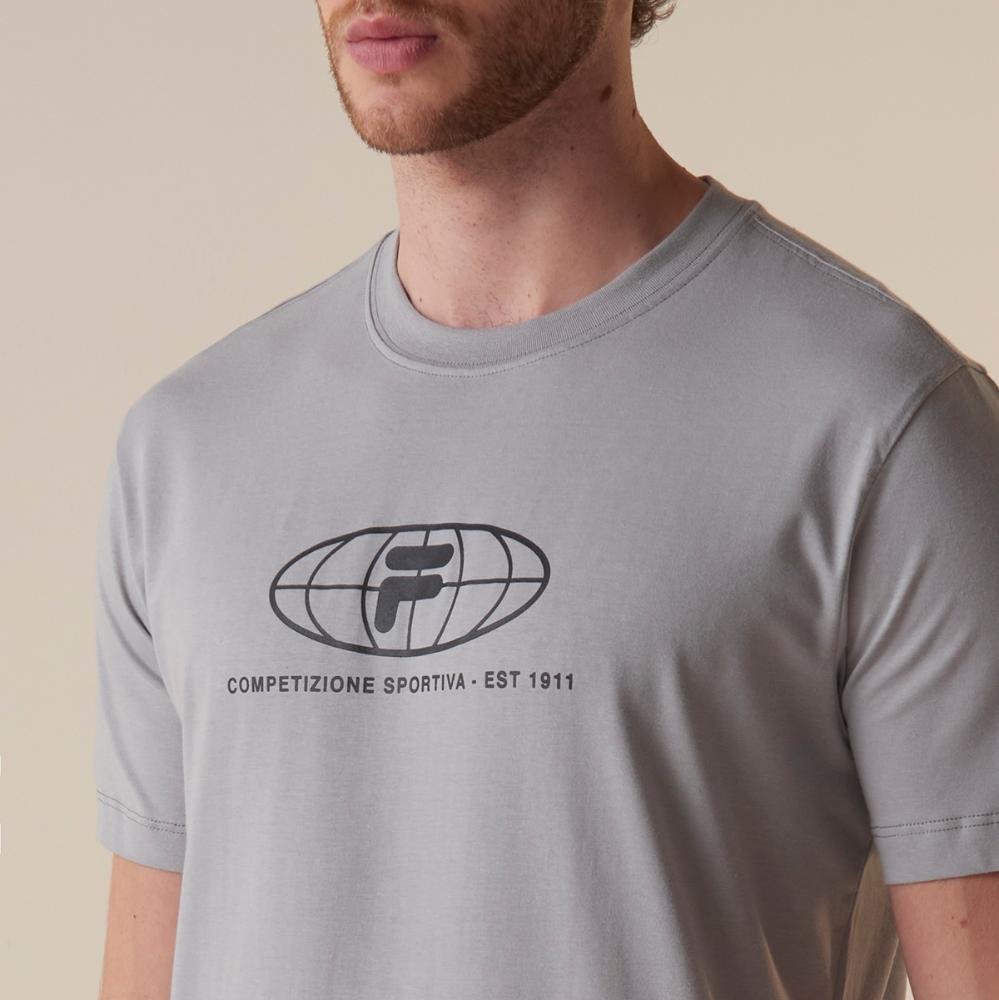 Camiseta Fila Comfort Sportiva Masculina Cinza 4