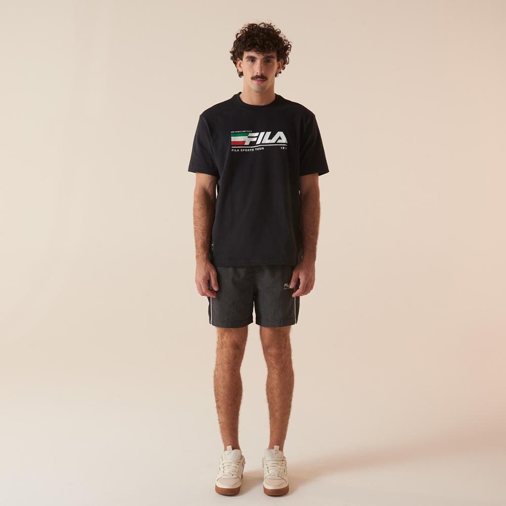 Camiseta Fila Comfort Tour Motor Sport Masculina Preto 3