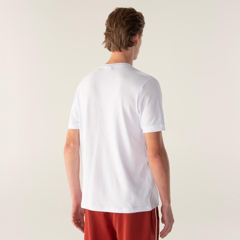 Camiseta Fila Regular Embroidery Gt Masculina Branco 2