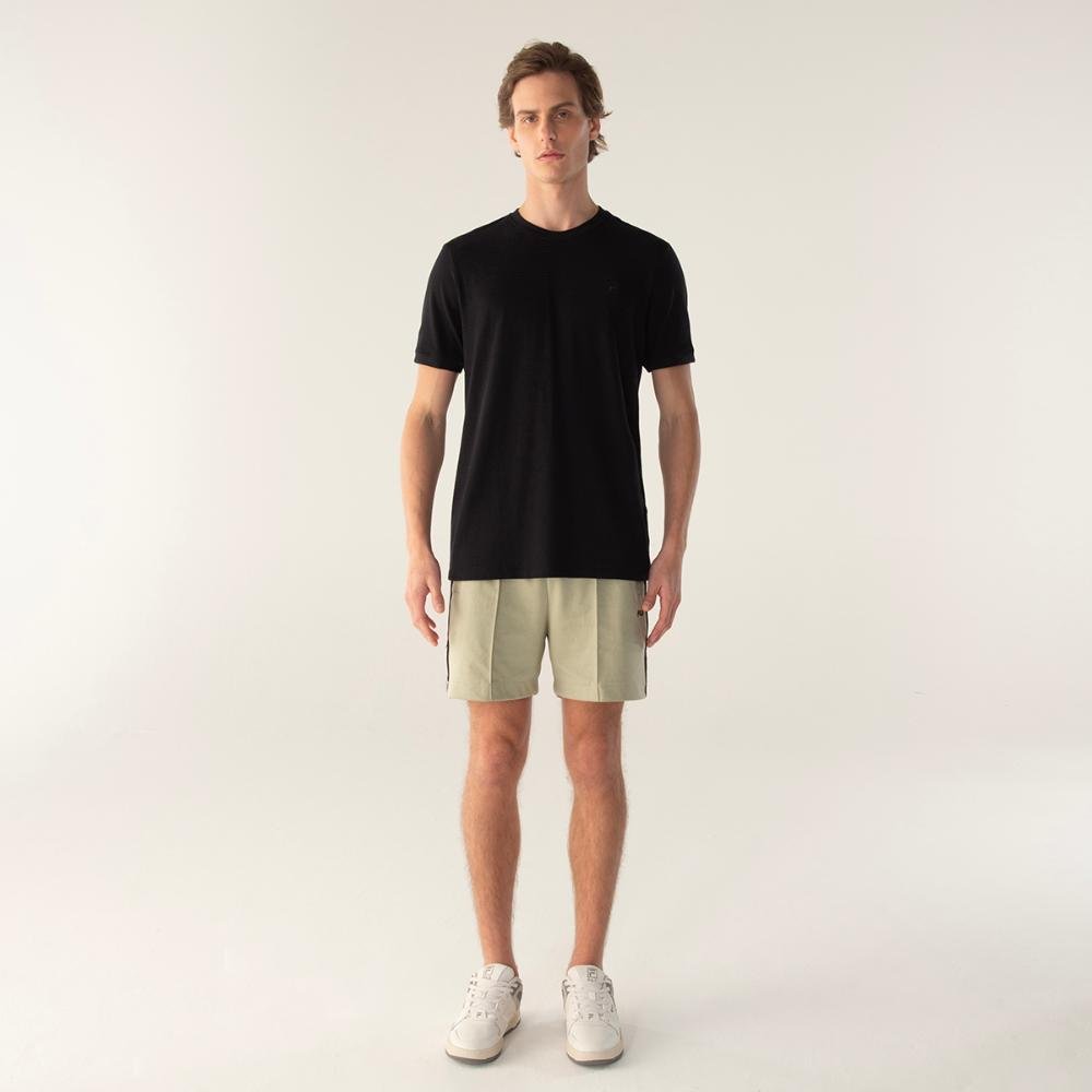 Camiseta Fila Regular Embroidery Gt Masculina Preto 3