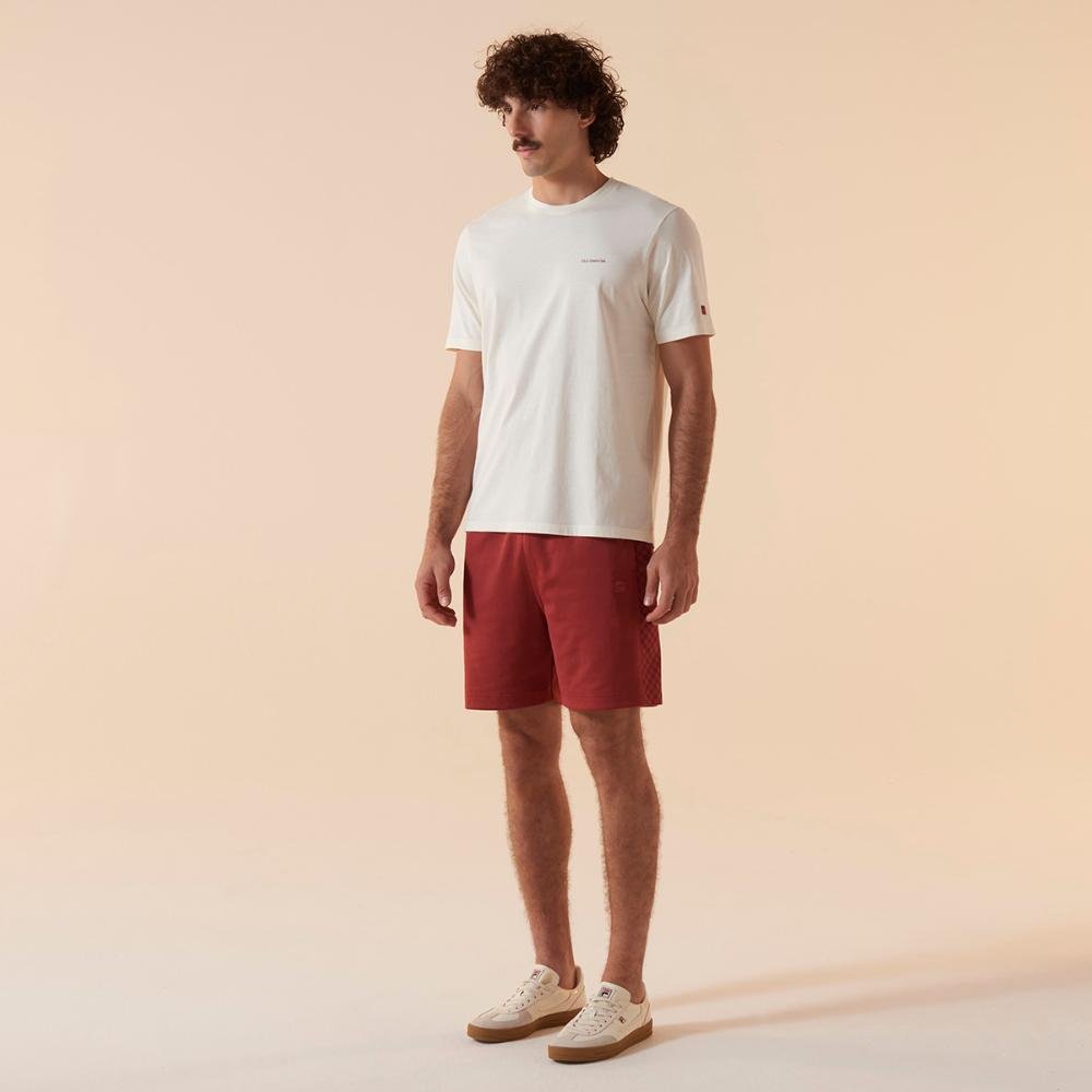 Camiseta Fila Regular Graphic Court Gt Masculina Branco 3