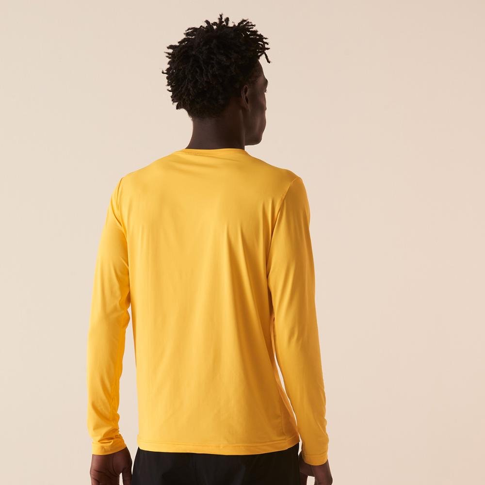 Camiseta Manga Longa Fila Sun Protect Breezy Masculina Amarelo 2
