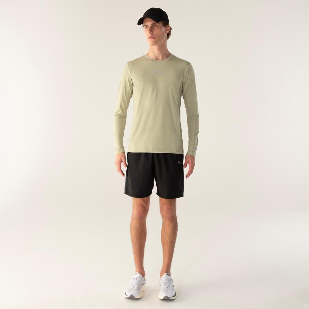 Camiseta Manga Longa Fila Sun Protect Breezy Masculina Verde 3