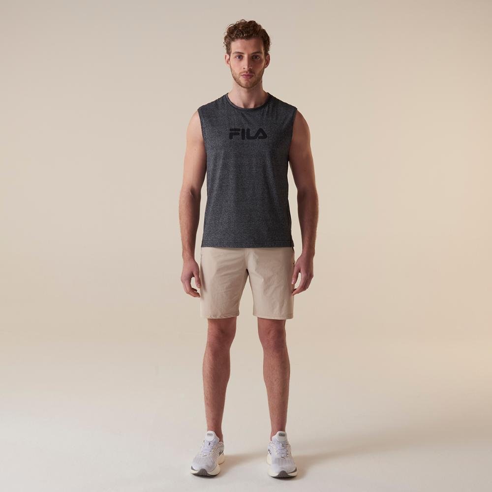 Camiseta Sem Manga Fila Comfort Smart Cotton Masculina Cinza 3