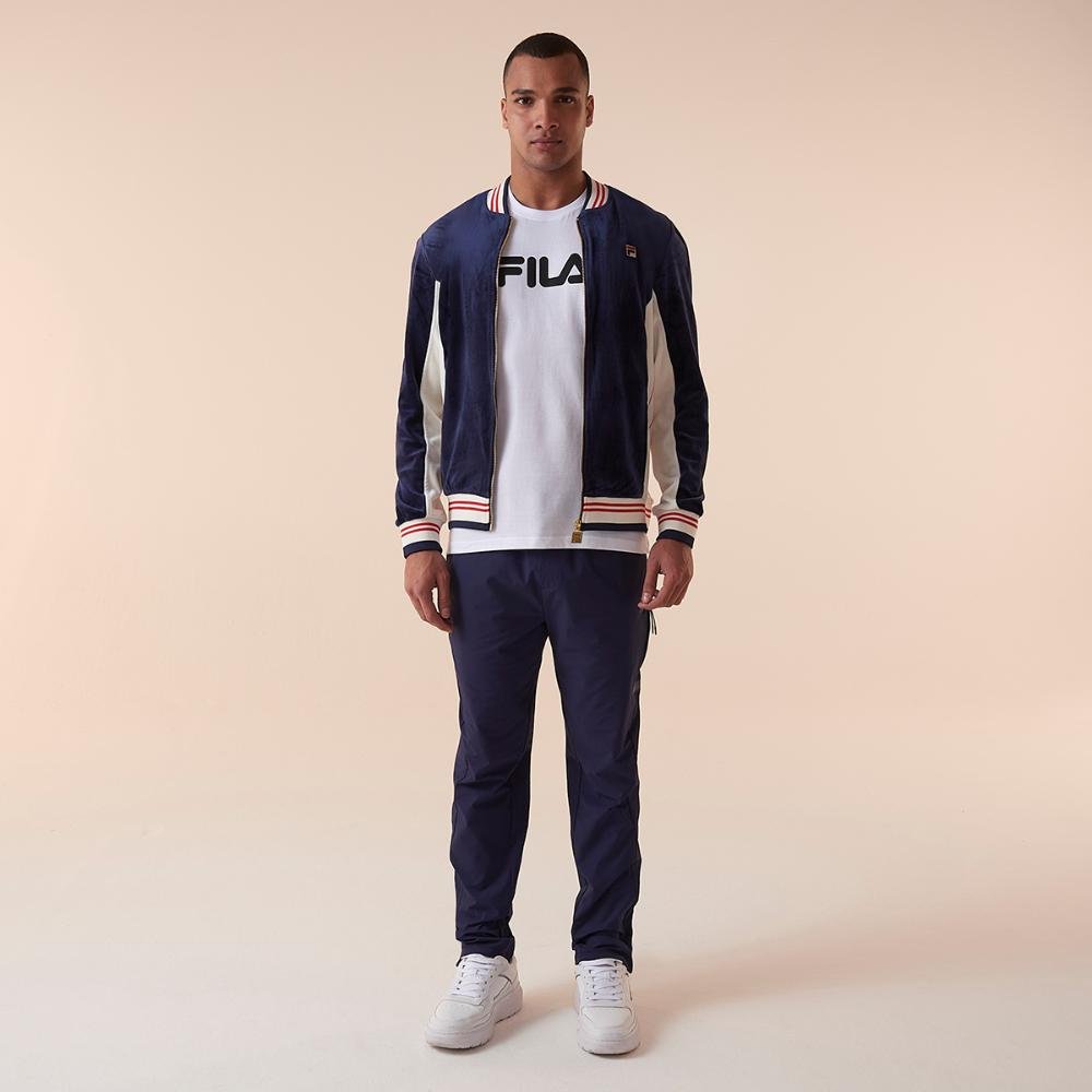 Calça Fila Break Point Stretch Jogger Masculina Azul 1