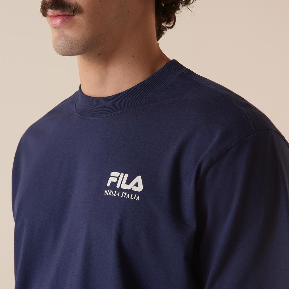 Camiseta Fila Comfort Biella 1911 Masculina Azul 4
