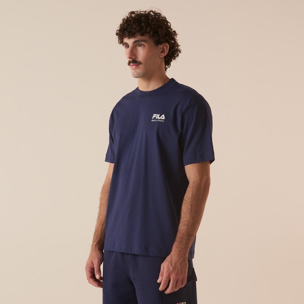 Camiseta Fila Comfort Biella 1911 Masculina Azul 5