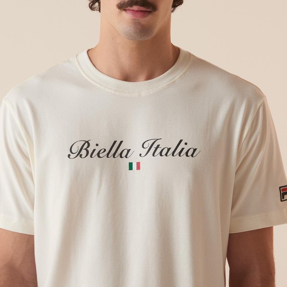 Camiseta Fila Comfort Biella Italia Masculina Branco 4