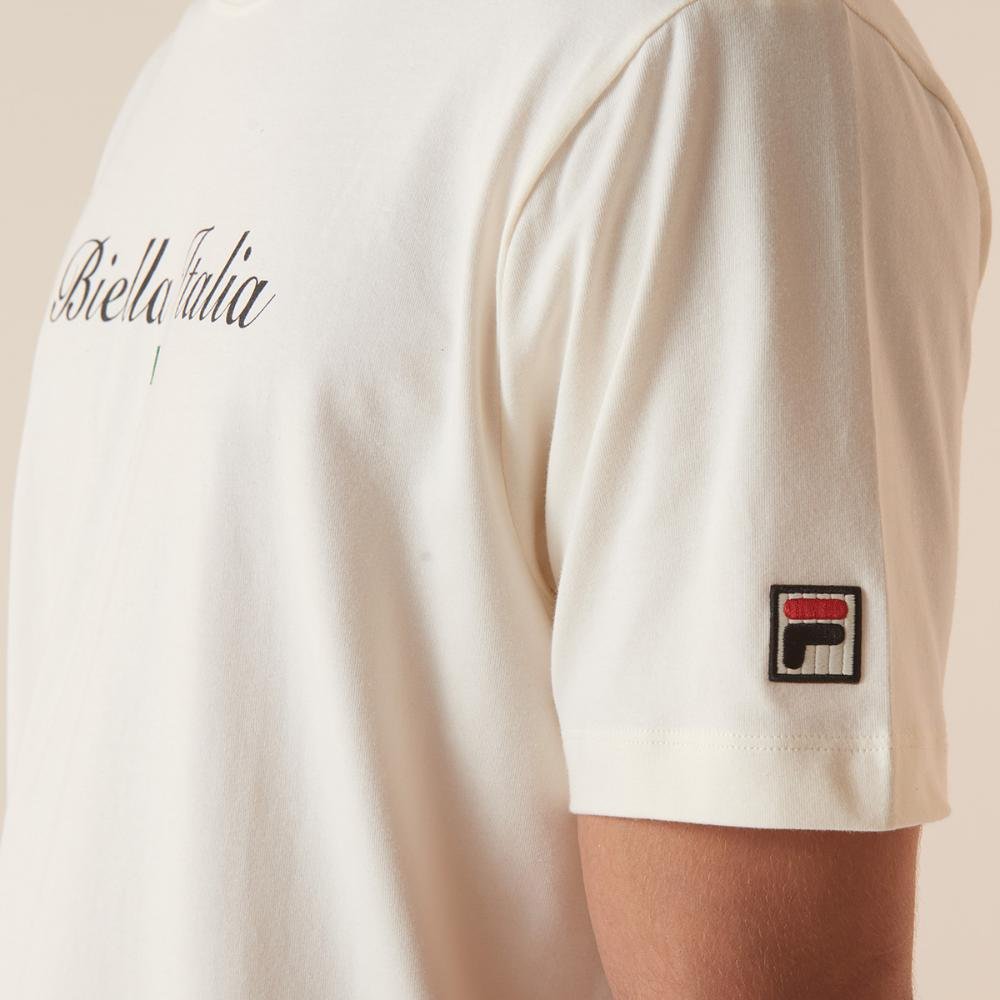 Camiseta Fila Comfort Biella Italia Masculina Branco 5