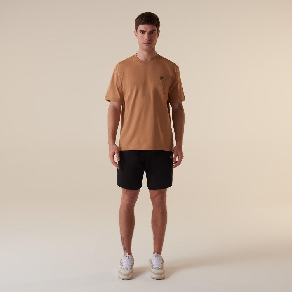 Camiseta Fila Comfort Classic Masculina Marrom 3