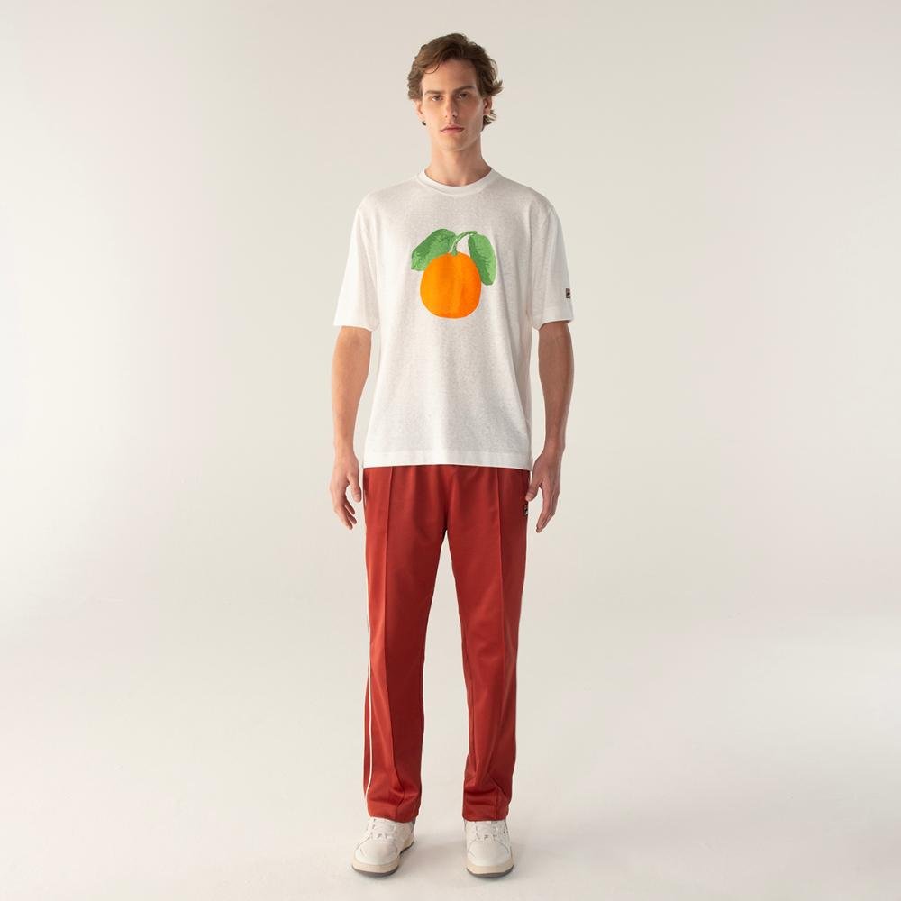 Camiseta Fila Comfort Orange Gt Masculina Branco 3